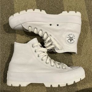 Women’s platform leather converse sneakers